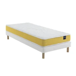 Ensemble matelas mousse, sommier Lune et pieds Aurore 400 - SOMEO