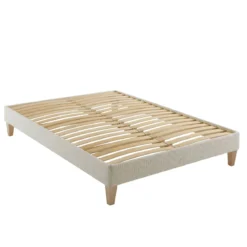 Ensemble matelas naturel latex naturel, sommier, pieds, couette et oreiller Aube 700 - SOMEO