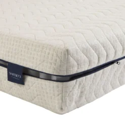 Ensemble matelas naturel ressorts et latex naturel, sommier et pieds Aube 600 - SOMEO