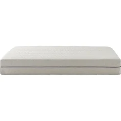 Ensemble matelas naturel ressorts et latex naturel, sommier et pieds Aube 600 - SOMEO