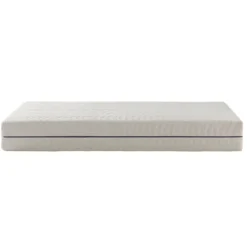 Ensemble matelas naturel ressorts et latex naturel, sommier et pieds Aube 600 - SOMEO