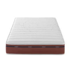 Ensemble matelas relaxation 100% latex, sommier TPR, pieds Crépuscule 500 - SOMEO