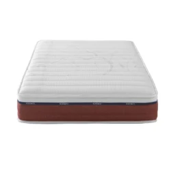 Ensemble matelas relaxation 100% latex, sommier TPR, pieds Crépuscule 600 - SOMEO