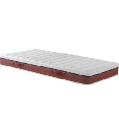 Ensemble matelas relaxation 100% latex, sommier TPR, pieds Crépuscule 600 - SOMEO