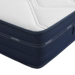 Ensemble matelas ressorts et mémoire de forme, sommier et pieds Rêve 500 - SOMEO