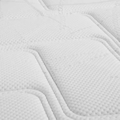 Ensemble matelas ressorts et mémoire de forme, sommier, pieds, couette et oreiller Rêve 500 - SOMEO