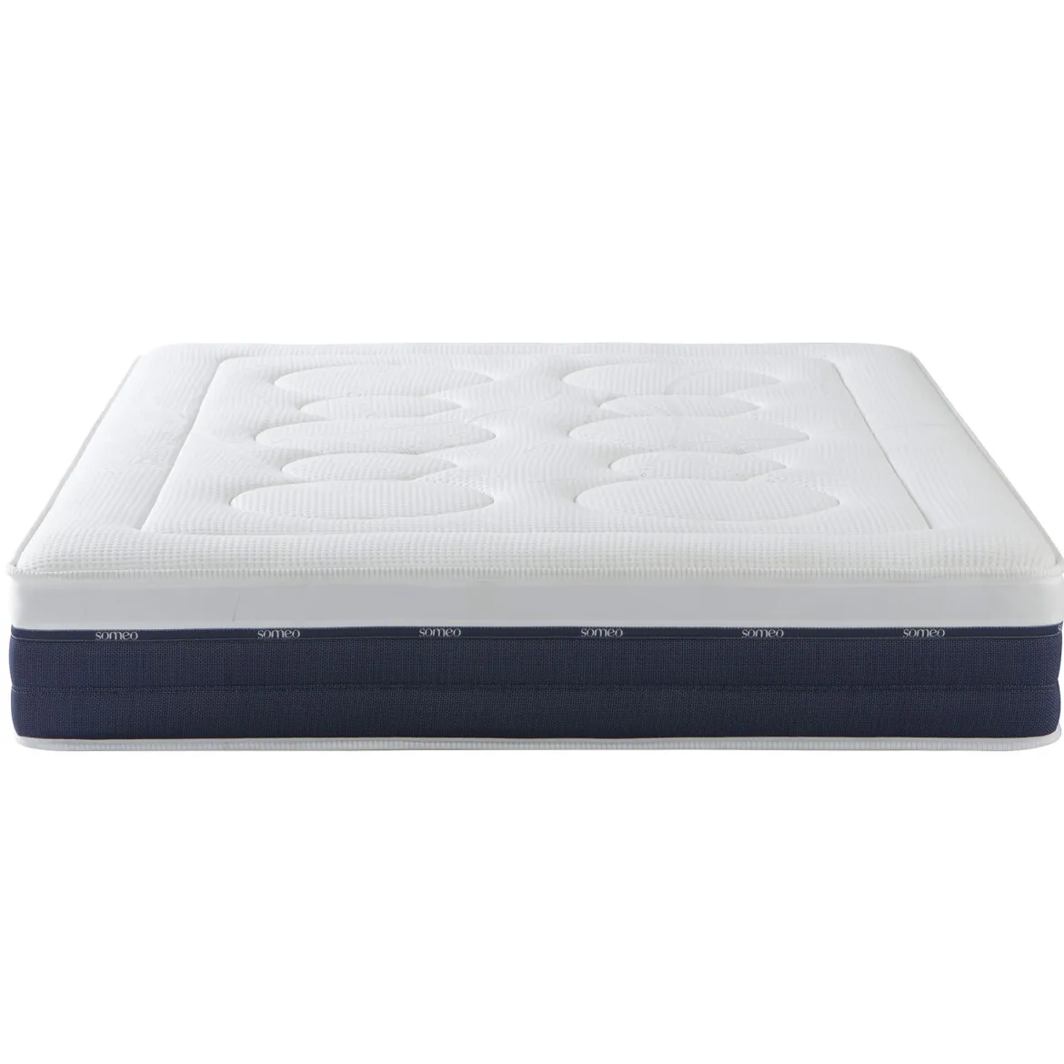 Ensemble matelas ressorts et mémoire de forme, sommier et pieds Rêve 600 - SOMEO
