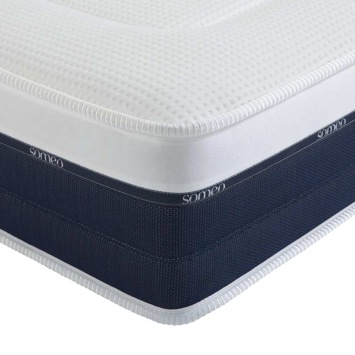 Ensemble matelas ressorts et mémoire de forme, sommier et pieds Rêve 600 - SOMEO