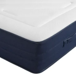 Ensemble matelas ressorts, latex et mémoire de forme, sommier, pieds, tête de lit, couette et oreiller Rêve 700 - SOMEO