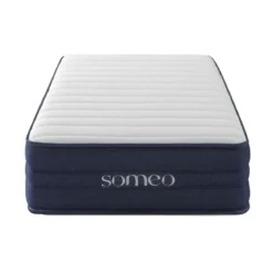 Ensemble matelas ressorts, latex et mémoire de forme, sommier Constellation et pieds Rêve 700 - SOMEO