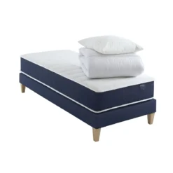 Ensemble matelas ressorts, sommier, pieds, couette et oreiller Rêve 400 - SOMEO
