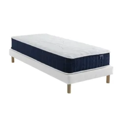 Ensemble matelas ressorts, sommier Lune et pieds Rêve 400 - SOMEO