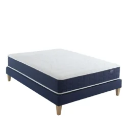 Ensemble matelas ressorts, sommier et pieds Rêve 400 - SOMEO