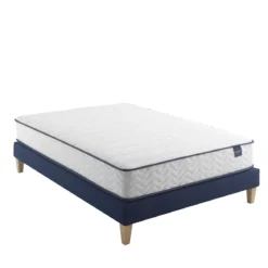 Ensemble matelas ressorts, sommier et pieds Rêve 300 - SOMEO