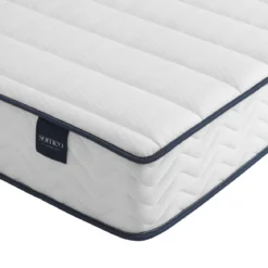 Ensemble matelas ressorts, sommier, pieds, tête de lit, couette et oreiller Rêve 300 - SOMEO