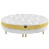 Ensemble matelas rond mousse, sommier et pieds Aurore 400 - SOMEO diamètre 215