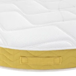 Ensemble matelas rond mousse, sommier et pieds Aurore 400 - SOMEO diamètre 215