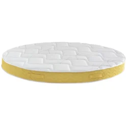 Ensemble matelas rond mousse, sommier et pieds Aurore 400 - SOMEO diamètre 215