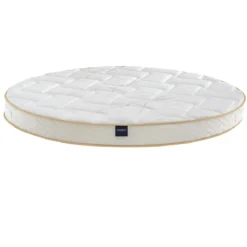 Ensemble matelas rond mousse, sommier et pieds Aurore 300 - SOMEO diamètre 215