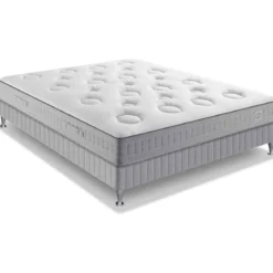 Ensemble matelas sommier pieds Simmons 600 ressorts ensachés SW4