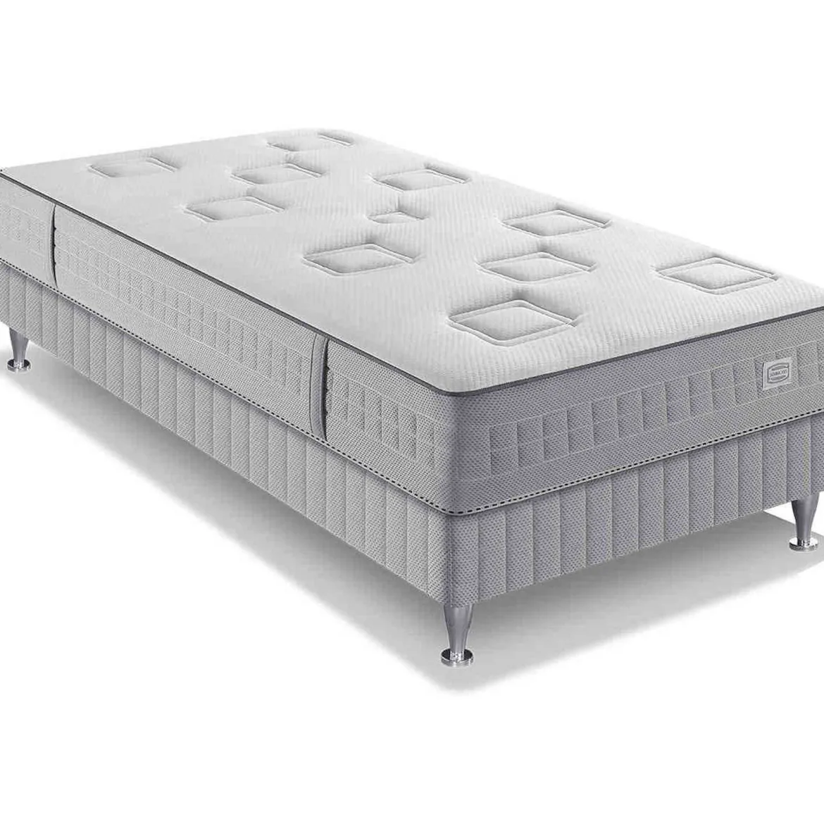 Ensemble matelas sommier pieds Simmons 532 ressorts ensachés SW2