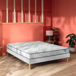 Ensemble sommier et matelas latex ferme Merinos Happy Lit