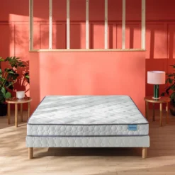 Ensemble sommier et matelas latex ferme Merinos Happy Lit