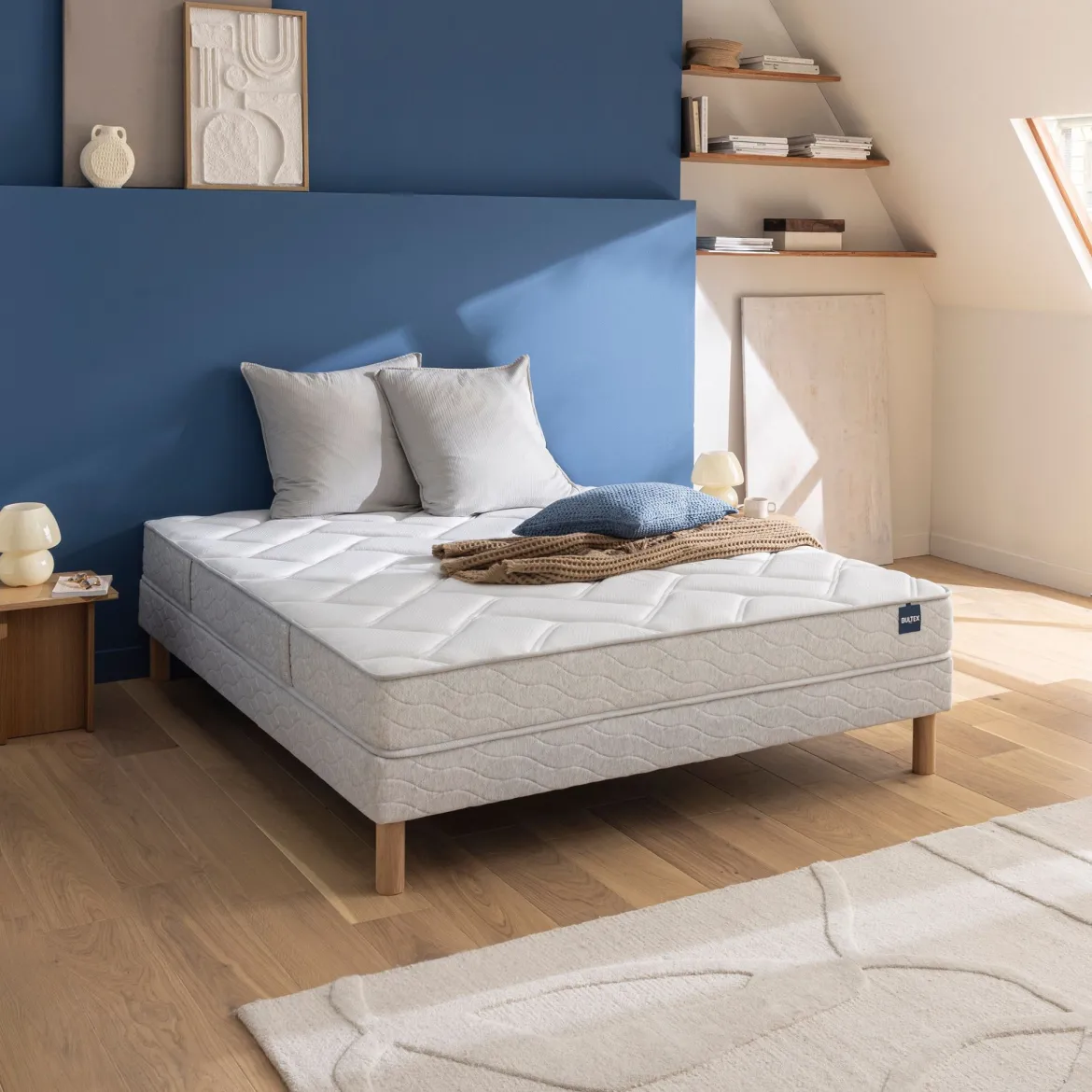 Ensemble sommier et matelas mousse ferme Bultex Back to Basics 2