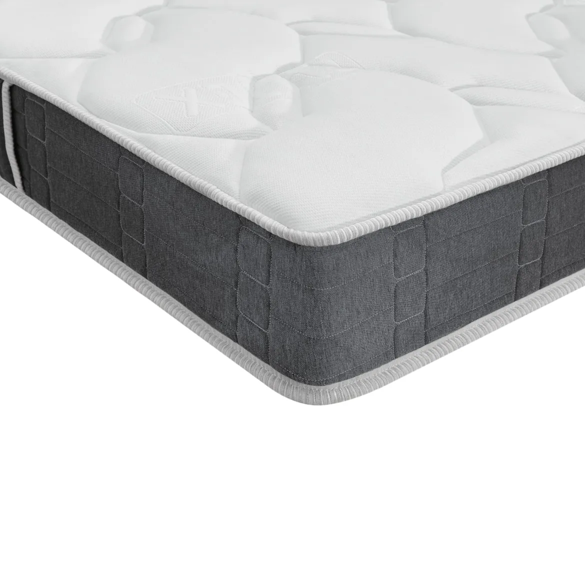 Ensemble sommier et matelas mousse ferme Bultex Essential Gris