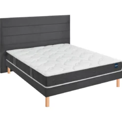 Ensemble sommier et matelas mousse ferme Bultex Essential Gris
