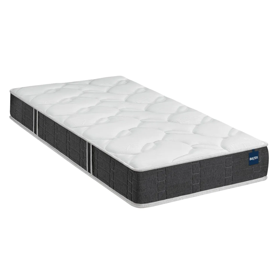 Ensemble sommier et matelas mousse ferme Bultex Essential Gris