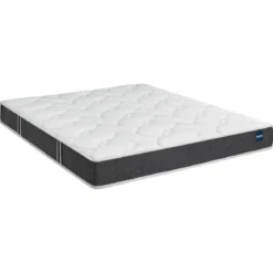 Ensemble sommier et matelas mousse ferme Bultex Essential Gris