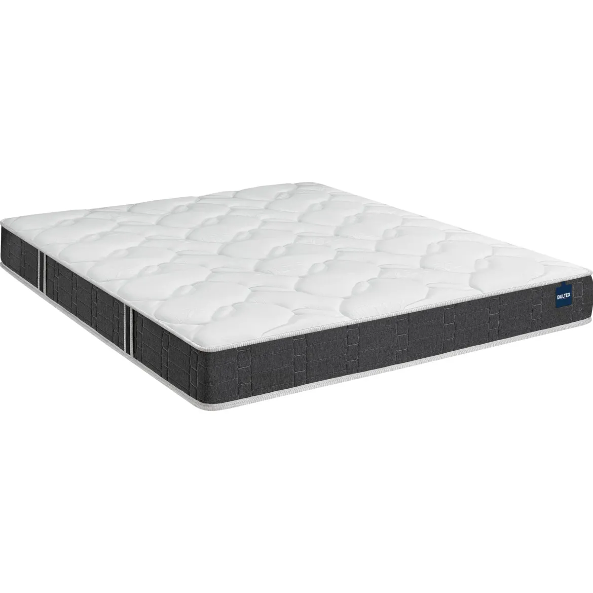 Ensemble sommier et matelas mousse ferme Bultex Essential Gris