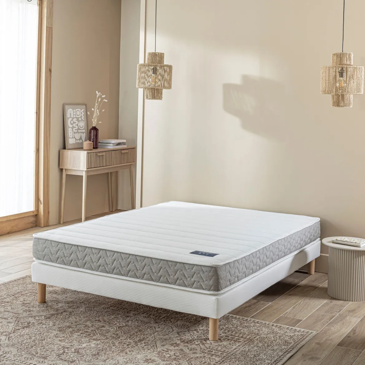 Ensemble sommier et matelas mousse HR ferme Terre de Nuit Absolu 2.0