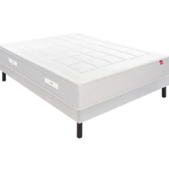 Ensemble sommier et matelas ressorts ensachés et mémoire de forme ferme Epeda Escapade