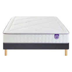 Ensemble sommier et matelas ressorts, mémoire de forme et latex ferme Merinos Full Bed