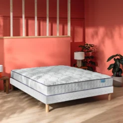 Ensemble sommier et matelas ressorts ensachés ferme Merinos Morning Routine