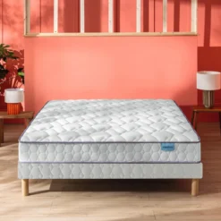Ensemble sommier et matelas ressorts ensachés ferme Merinos Morning Routine