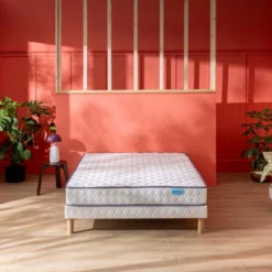 Ensemble sommier et matelas ressorts ensachés ferme Merinos Natty