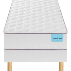 Ensemble sommier et matelas ressorts ensachés ferme Merinos Natty