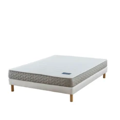 Ensemble sommier et matelas ressorts ensachés ferme Terre de Nuit Poésie