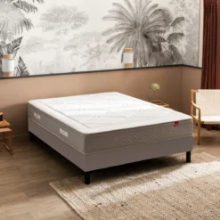 Ensemble sommier et matelas ressorts multi-actifs mi-ferme Epeda Échappée