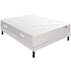 Ensemble sommier et matelas ressorts multi-actifs mi-ferme Epeda Échappée