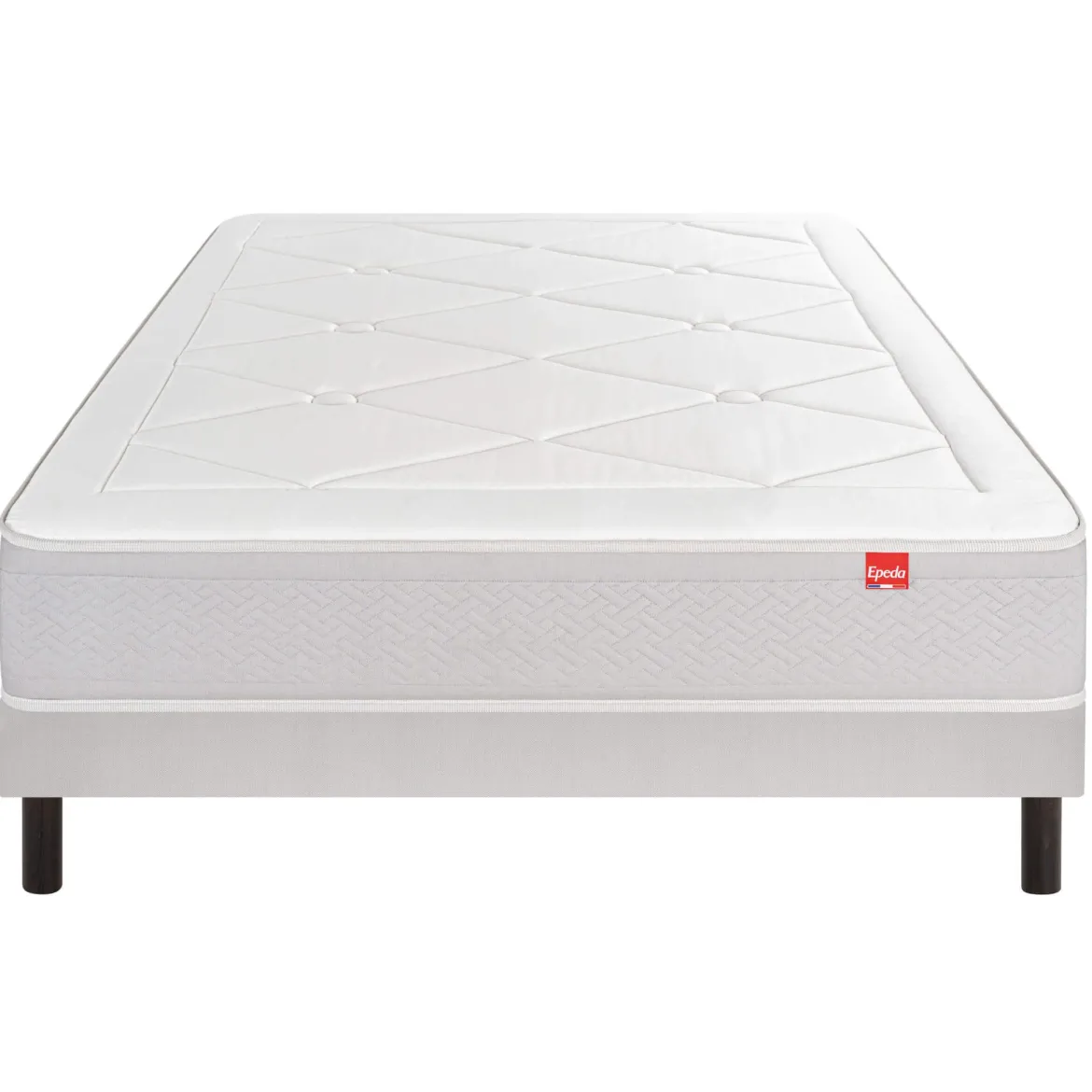 Ensemble sommier et matelas ressorts multi-actifs mi-ferme Epeda Échappée