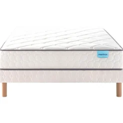 Ensemble sommier et matelas ressorts et mémoire de forme ferme Merinos Cheer Bed