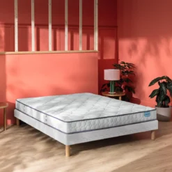 Ensemble sommier et matelas ressorts et mémoire de forme ferme Merinos Cheer Bed