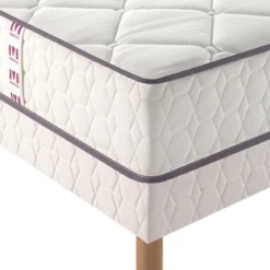 Ensemble sommier et matelas ressorts et mémoire de forme ferme Merinos Cheer Bed