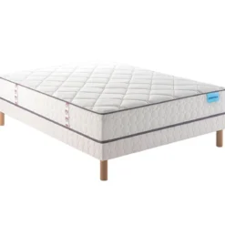 Ensemble sommier et matelas ressorts et mémoire de forme ferme Merinos Cheer Bed