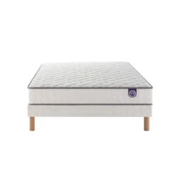Ensemble sommier et matelas ressorts ensachés ferme Merinos Well Bed