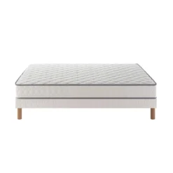 Ensemble sommier et matelas ressorts ensachés ferme Merinos Well Bed